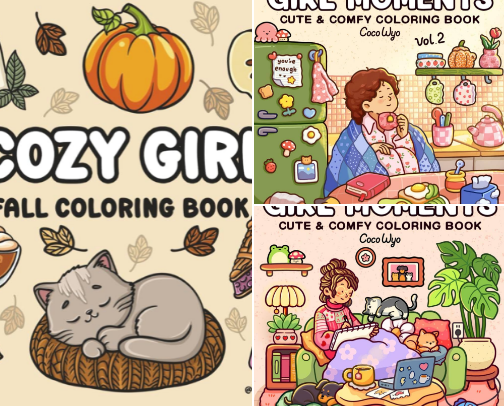 THE BEST COLORING BOOKS & SUPPLIES TO CALM THE INNER CHILD cover photo collage