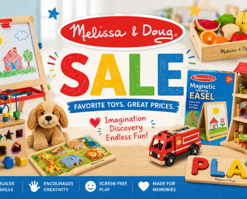 Melissa & Doug Sale cover photo collage