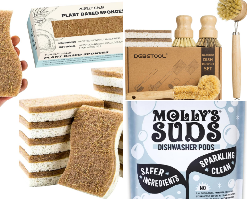 Eco friendly products cover photo collage