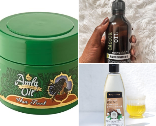 Hair Growth & Shine Products cover photo collage