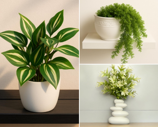 fake plants & florals that actually make your space feel alive and fresh cover photo collage