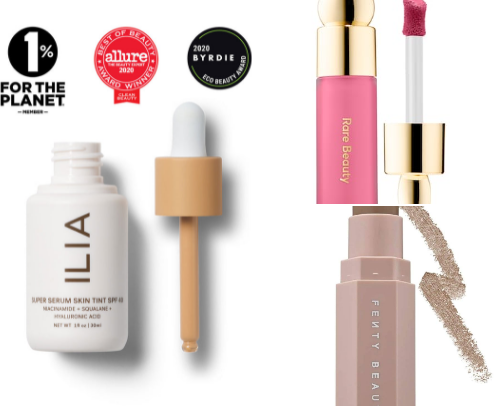 What’s in my makeup bag as a low maintenance girly who does her whole face in 5 minutes or less cover photo collage