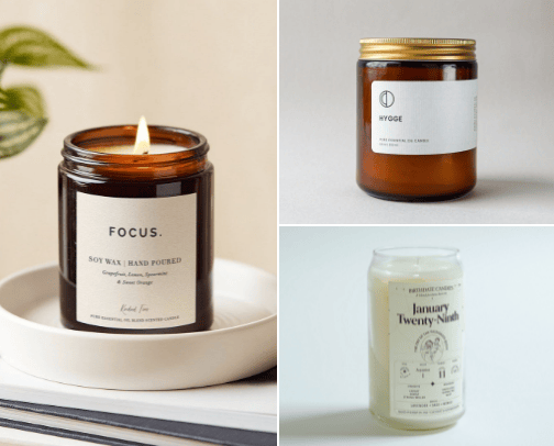 Candles cover photo collage