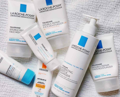 La Roche-Posay must have skin products cover photo collage