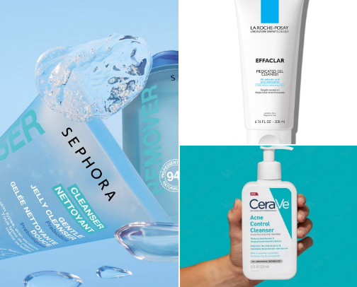 Wash & Glow: Your Guide to the Best Facial Cleansers! cover photo collage