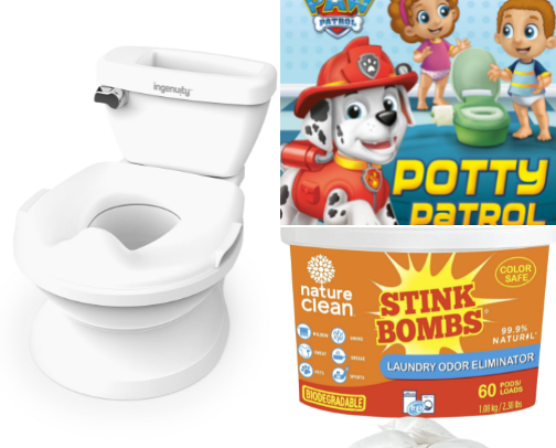 What helped me Potty Train my 2 year old 🚽 cover photo collage