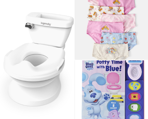 What helped me Potty Train my 2 year old 🚽 cover photo collage