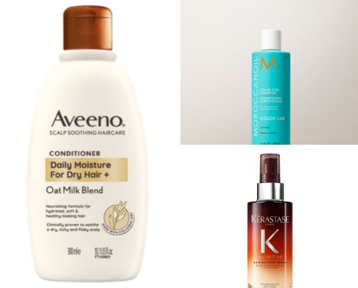Hair products cover photo collage