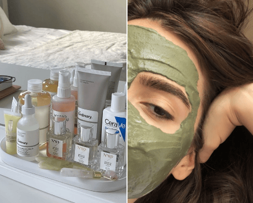 skin care cover photo collage