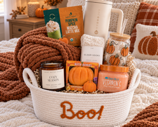 The Ultimate Cozy Fall Boo Basket Ideas cover photo collage
