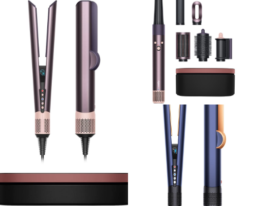 Hair tools and hair products cover photo collage