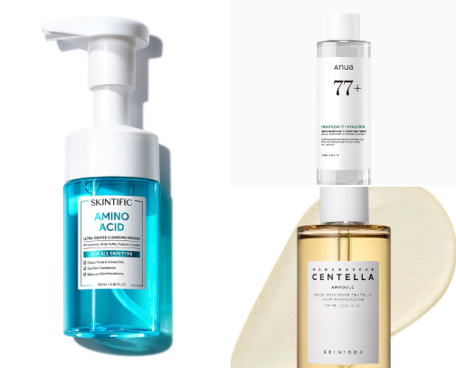 skincare for glass skin cover photo collage