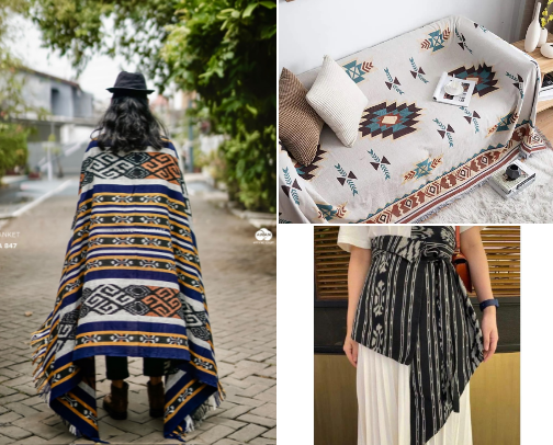 Woven  Fabric cover photo collage