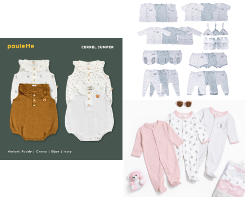 baby girl clothes from newborn to one year old cover photo collage