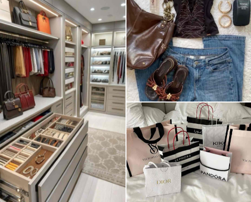 A look into my closet 🎀 cover photo collage