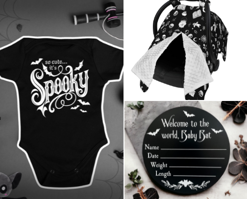 Baby Bats 🦇 Gifts for little goths cover photo collage