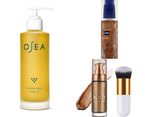 Irresistible Body Shimmers & Oils cover photo collage