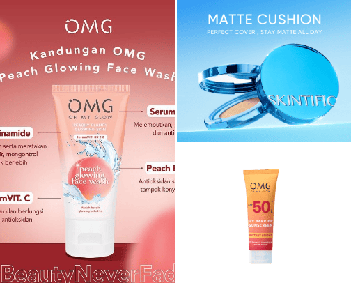 My makeup's and skincare cover photo collage