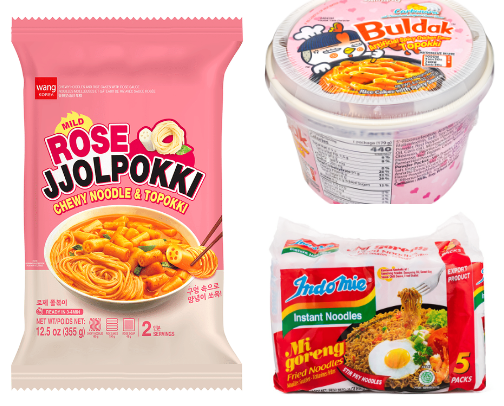 Noods & Asian Snacks I love <3 cover photo collage