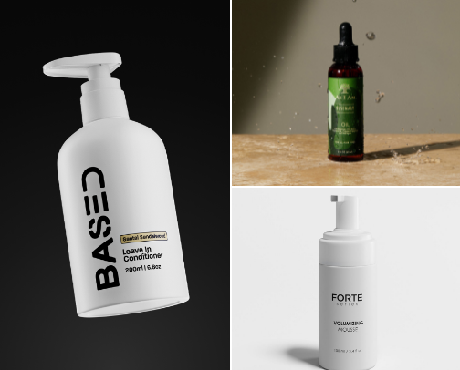 Natural & Clean Beauty - Good Hair, Clean Ingredients cover photo collage