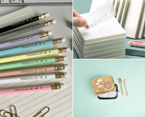 School supplies cover photo collage