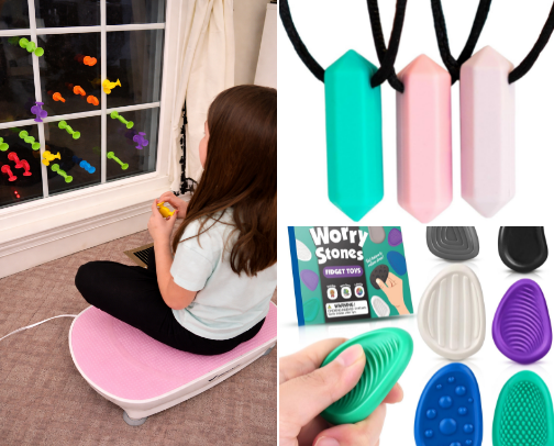 Sensory Tools & ADHD-Friendly Supports for Kids cover photo collage