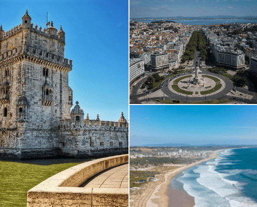 Places to visit in Portugal cover photo collage
