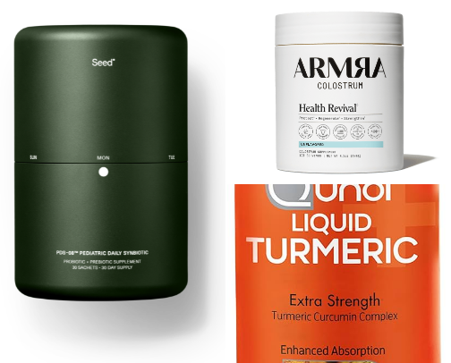 Supplements + IBS Support cover photo collage