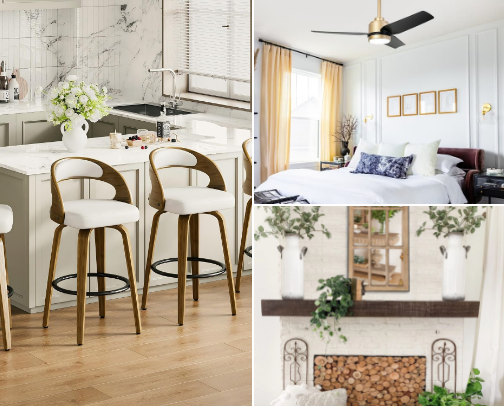 Chic Home items cover photo collage