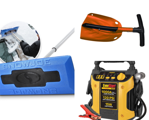 PA Winter Car Emergency Kit cover photo collage