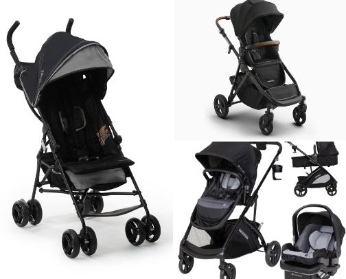 Baby on the Go: Strollers & Carriers cover photo collage
