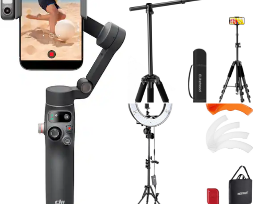 My Small-Space Setup for Filming Recipe Videos cover photo collage