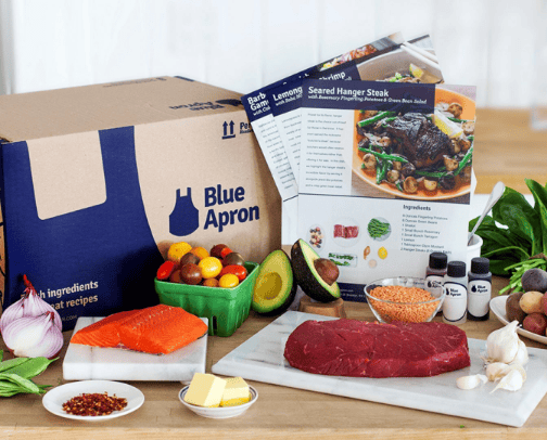 Blue Apron cover photo collage