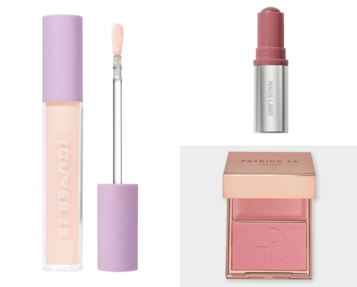 my everyday makeup products <3 cover photo collage