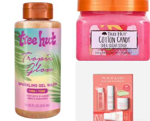 Gel Washes/Scrubs Tree Hut Collections cover photo collage