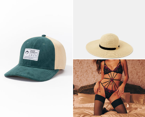 Outdoor hats cover photo collage