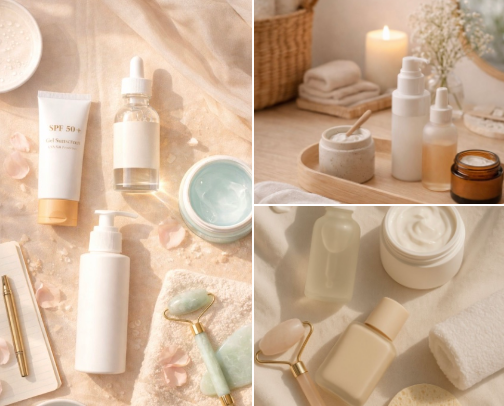 Skincare Favorites as a Woman Over 50 cover photo collage