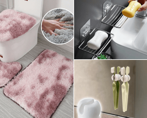 Bathroom accessories🛀 cover photo collage