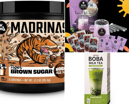 For the Love of Boba 💖 cover photo collage