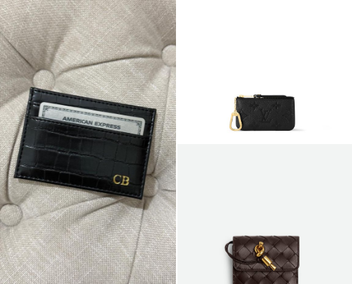 Chic wallet staples cover photo collage