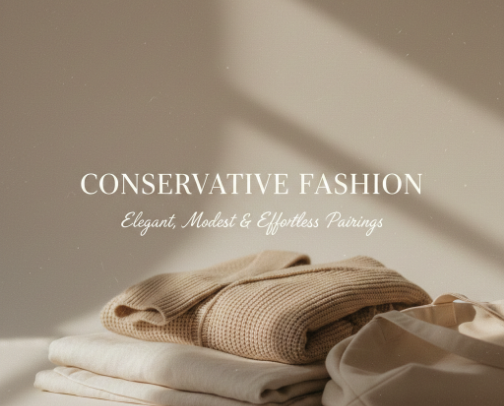Conservative Fashion: Elegant, Modest & Effortless Pairings cover photo collage