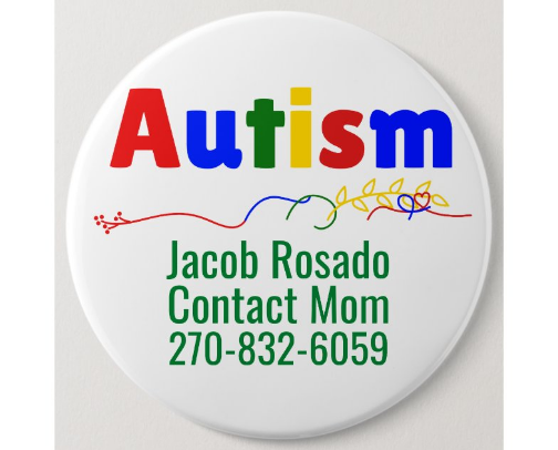 Customizable Autism Support Buttons Part 1 cover photo collage