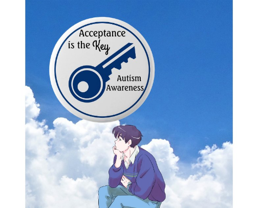 Customizable Autism Support Buttons Part 1 cover photo collage