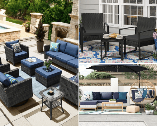 Outdoor furniture from my favorite stores 😍 cover photo collage