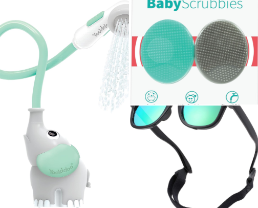 Baby gadgets cover photo collage