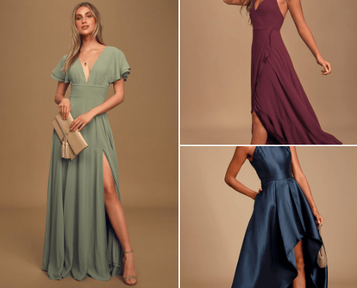 Wedding guest dresses👗 cover photo collage