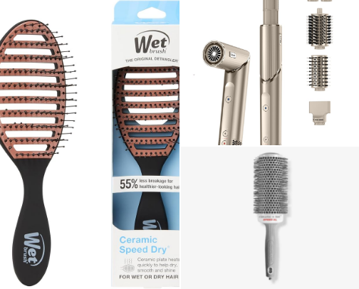 Hair tools for thick and frizzy hair cover photo collage
