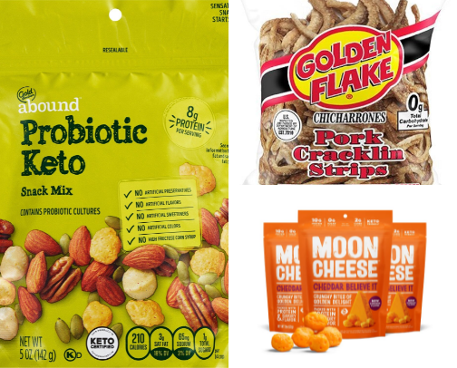 Favorite Low-Carb Snacks cover photo collage