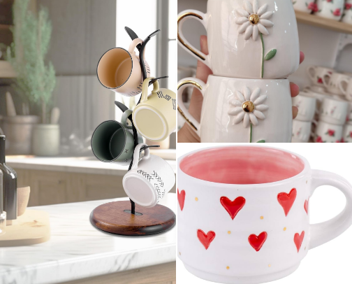 Cutest Coffee Mugs for every person in your life! cover photo collage