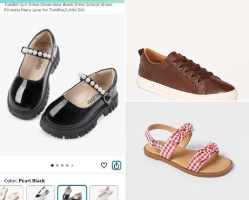 Kid’s Shoes For All Occasions cover photo collage